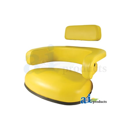 A & I Products Seat Cushion Kit; 3 Piece, Yellow Vinyl 24.5" x25" x5.5" A-TY26545